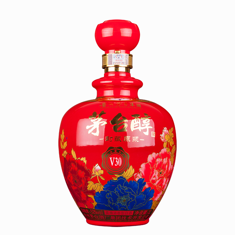 贵州茅台酒厂集团技术开发公司 茅台醇封藏原浆52度白酒V30 1L2瓶装