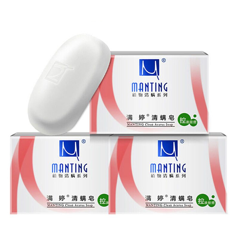 满婷（Manting）清螨皂 100g*3（洗脸皂 洁面皂 香皂 深层清洁）