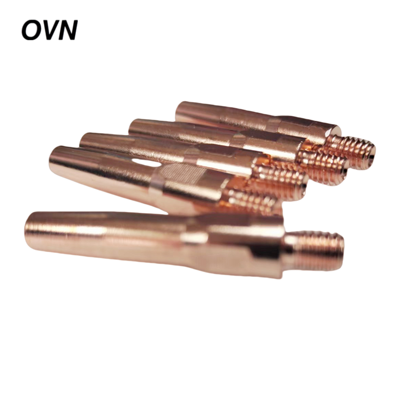 OVN 气保焊导电嘴 铬锆铜M6*45*1.0mm(10支一盒) 盒高清大图