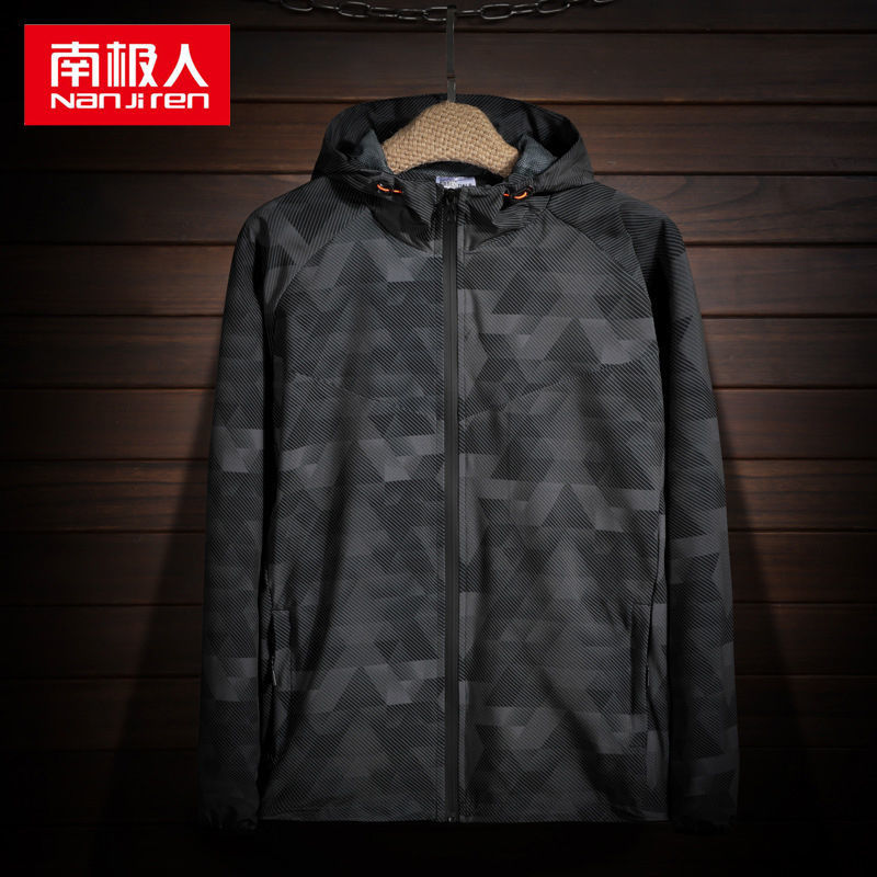 春秋双层冲锋衣女薄款连帽运动透气弹力防风防水登山服外套高清大图