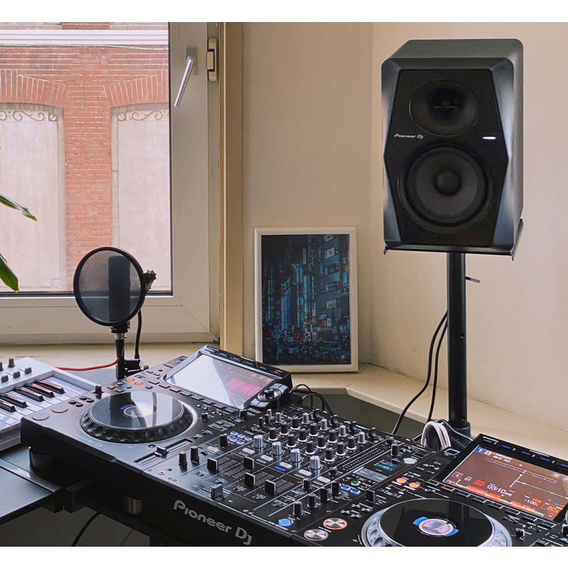 Pioneer/先锋 VM-70 6.5英寸有源音箱 DJ打碟音响 立体声扬声器 专业音箱 黑色