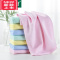 可莉允8条竹纤维儿童小毛巾方巾吸水婴儿口水巾宝宝洗脸巾长方形擦手巾