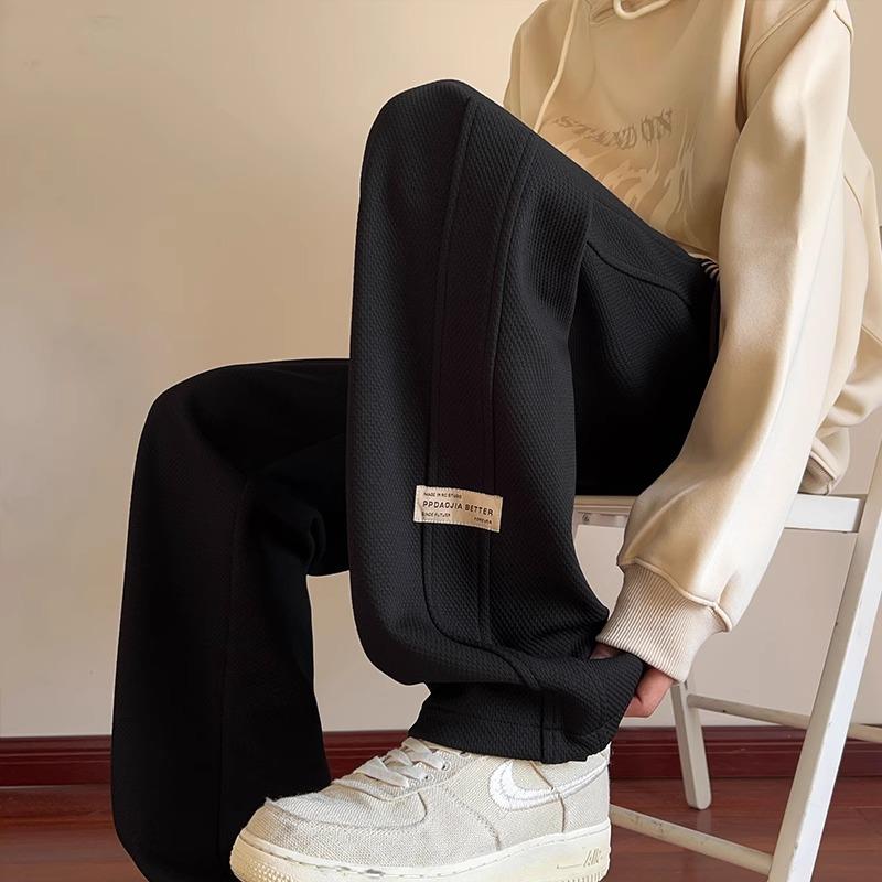 TUCANO啄木鸟男士休闲长裤秋冬季新款直筒运动卫裤宽松长裤子加绒高清大图