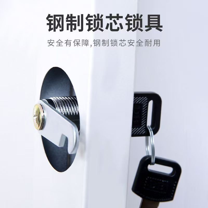 豫仲迈 钢制灰白套色宿舍储物柜四门更衣柜/台高清大图