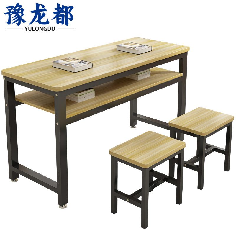豫龙都 学习桌椅 1.2m套