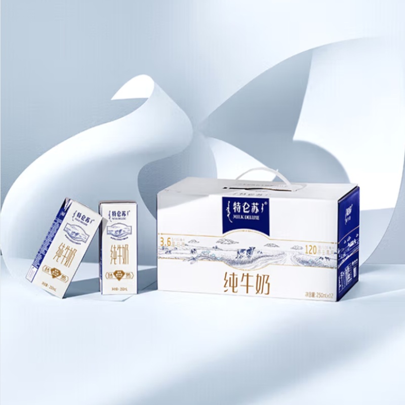 蒙牛特仑苏纯牛奶250mlx12盒 3.6g乳蛋白高清大图