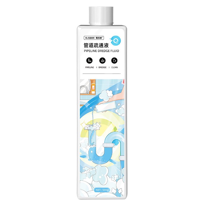 氧乐哆500ml*5瓶 管道疏通剂强力溶解通下水道马桶厕所堵塞厨房油污液体万能神器液