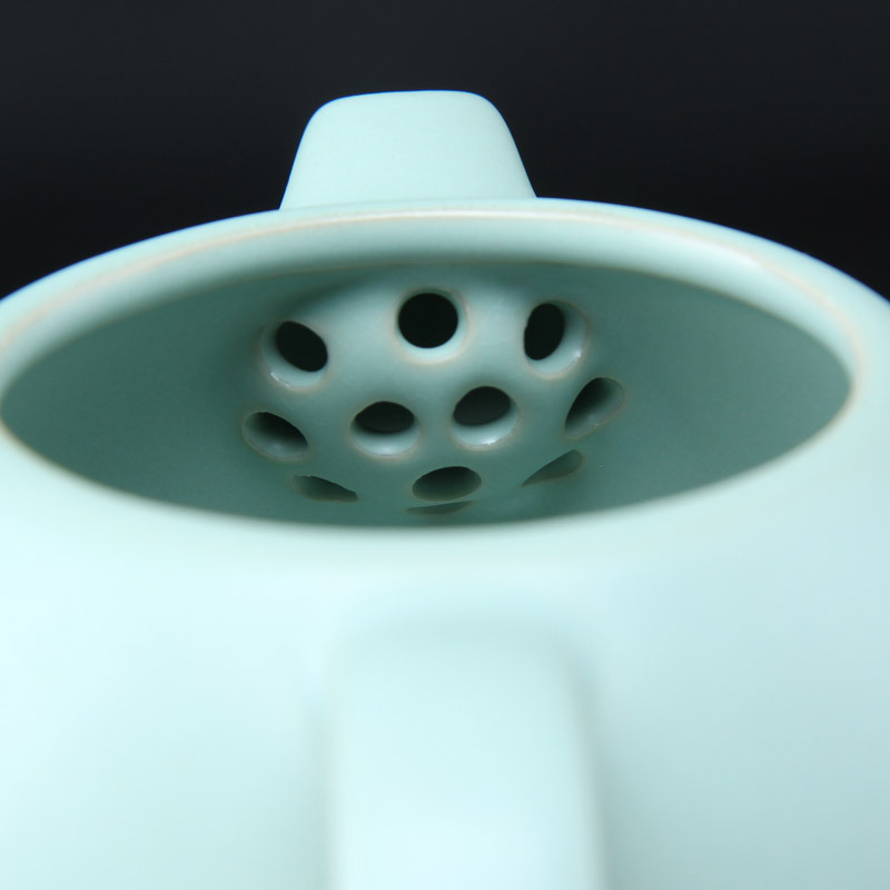 唐宏坊 汝窑茶壶陶瓷汝窑茶具小茶壶开片汝瓷功夫茶具红茶泡茶壶单壶款式二