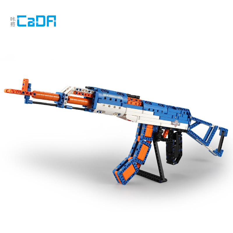 双鹰咔搭 AK-47积木枪积木玩具益智拼装玩具 可发射子弹 C81001