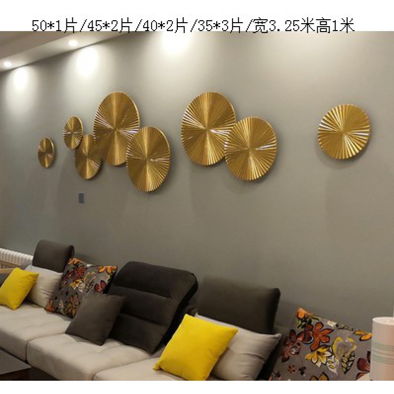 轻奢墙面装饰创意挂件餐厅客厅墙饰墙上背景墙壁挂新中式壁饰挂饰 三维工匠 (八方来客)高清大图
