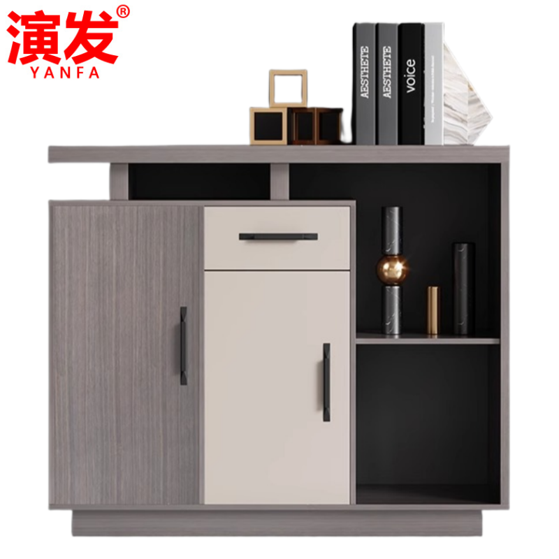 演发 矮柜三门 个高清大图