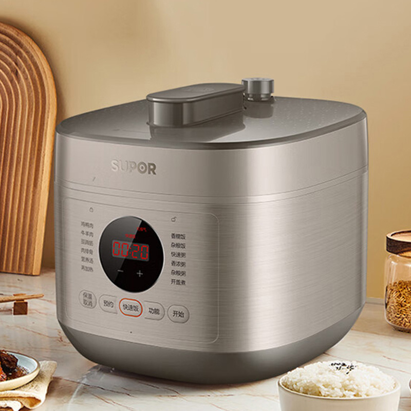 苏泊尔电压力锅5L全自动智能预约压力锅快速脱骨SY-50FC26高清大图