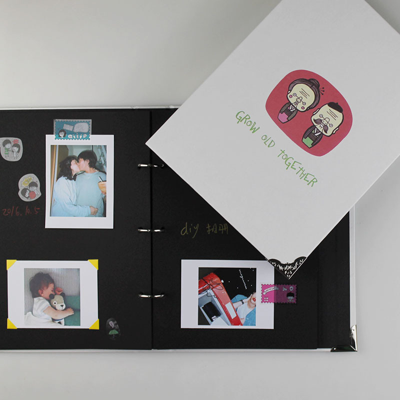 创意diy粘贴式相册旅行照片收纳影集情侣手工制作相本圣诞