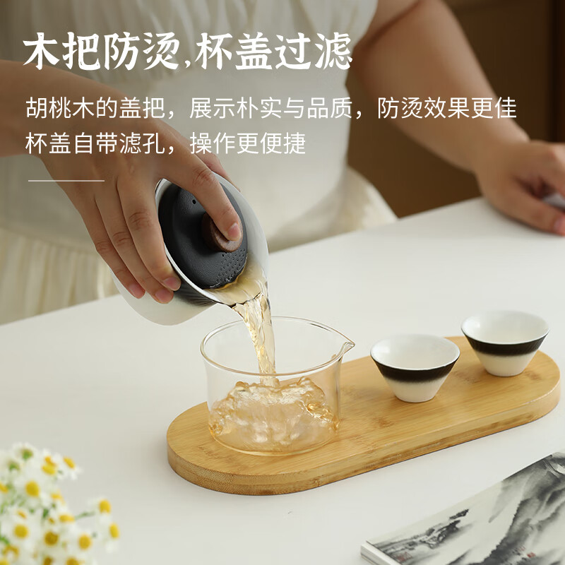 好来宝 旅行茶具一壶3杯 HLB-CJ009高清大图