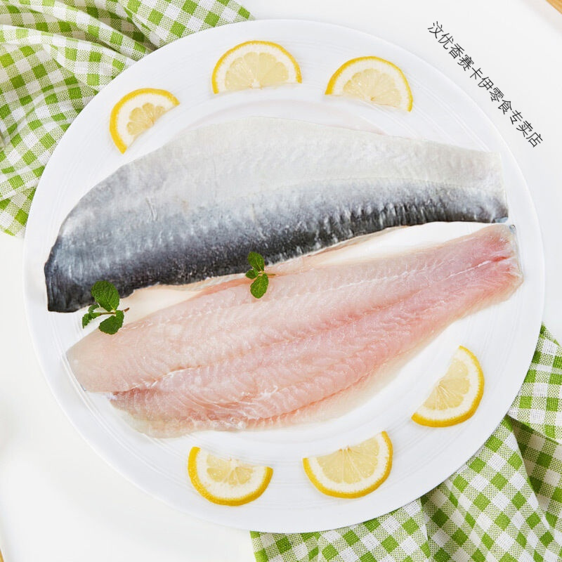 巴沙鱼柳带皮鱼片新鲜鱼片冷冻巴沙鱼火锅食材酸菜鱼2500g带皮鱼柳