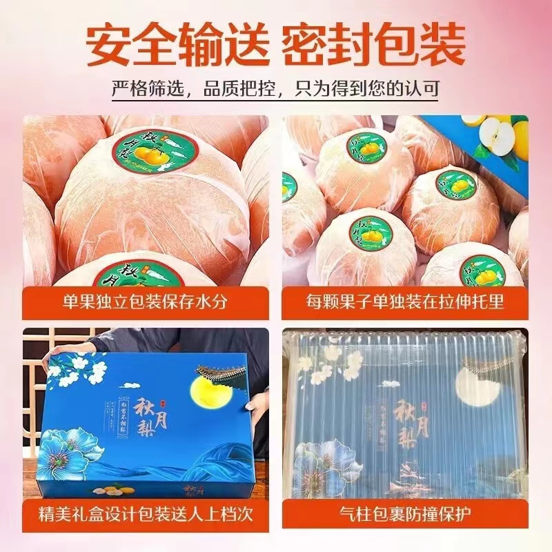 正宗秋月梨梨子5/10斤薄皮新鲜超甜孕妇水果礼盒装