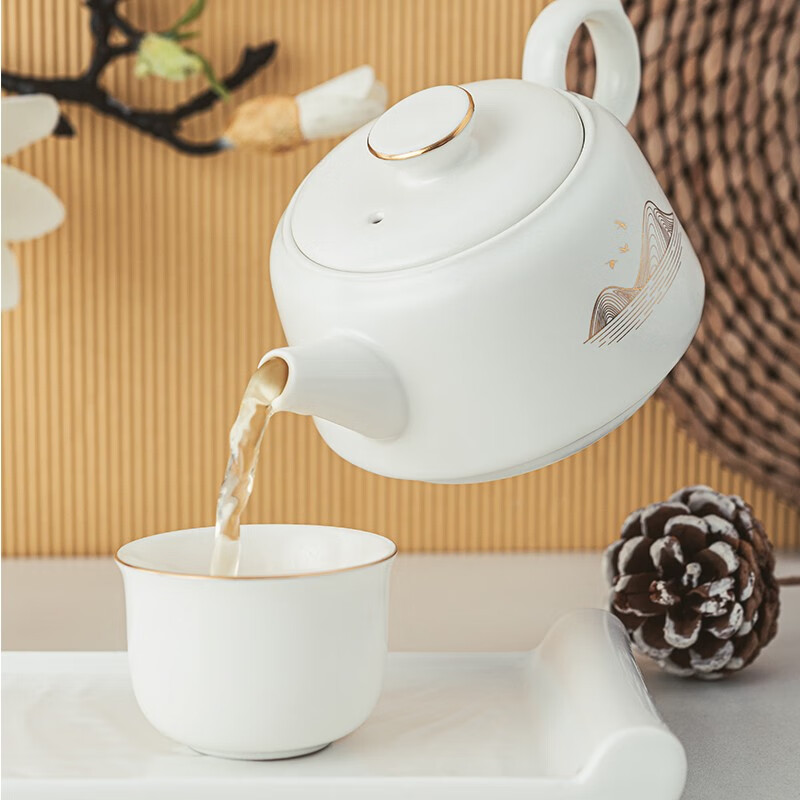 菲米生活云兮陶瓷茶具套装FM-CJ2303高清大图