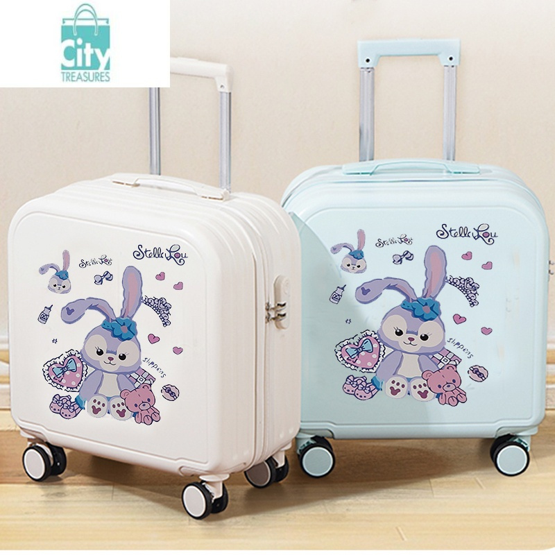 bangdou行李箱儿童可坐可骑女孩可爱小型轻便登机箱手提密码箱18寸