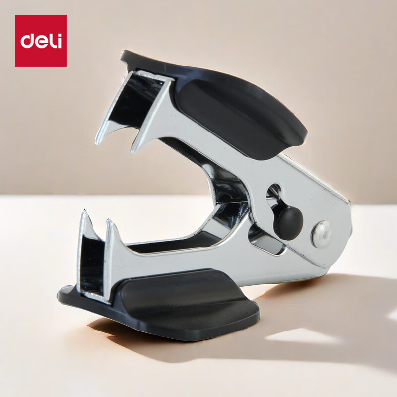 得力(deli) 12#高效便捷起钉器拔钉器0231带安全锁 订书机配套工具 黑色0231高清大图