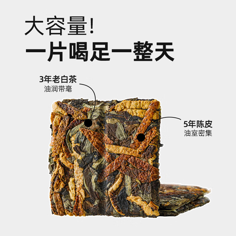 澜凔古茶 陈皮白茶 新会陈皮云南贡眉礼盒 180g高清大图