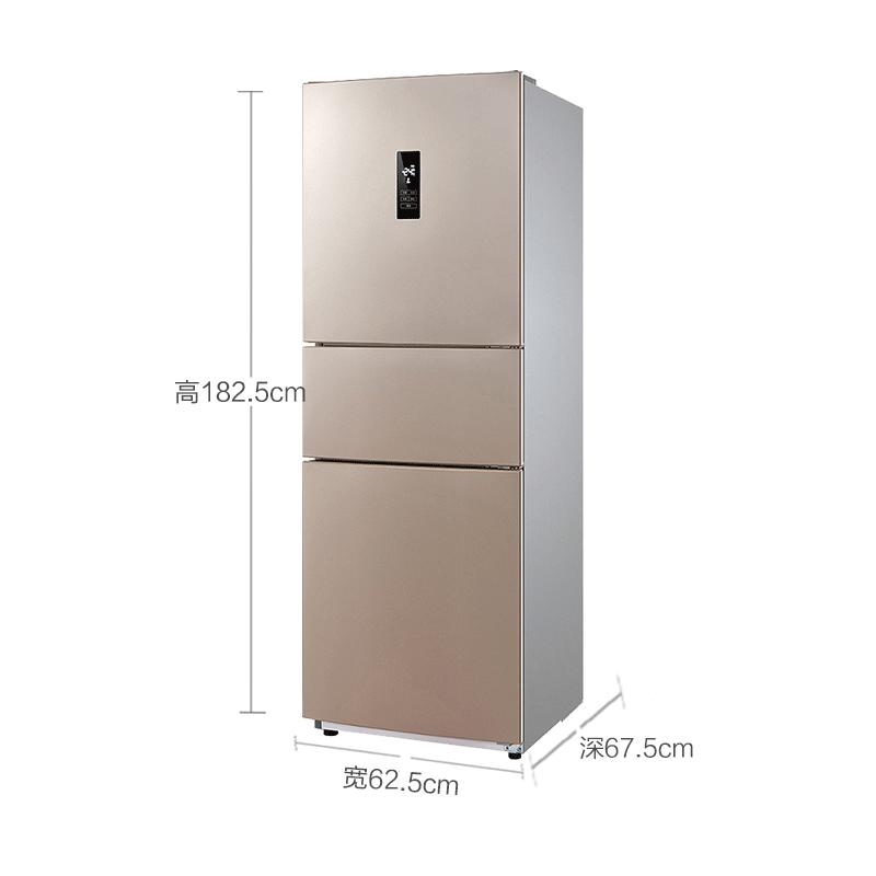 美的(Midea) BCD-252WTPM(E)三门电脑控温节能变频无霜 大冷冻力电冰箱