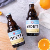 白熊(VEDETT) 比利时进口精酿啤酒 小麦啤酒 330ml*24瓶整箱装