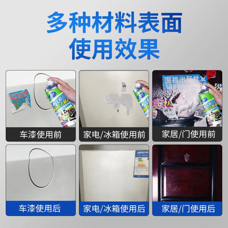 [补贴10%][2瓶装450MJ]轻松除胶送除胶铲 多功能粘胶去除剂汽车除胶剂去胶剂家用双面胶不干胶清洗剂高清大图