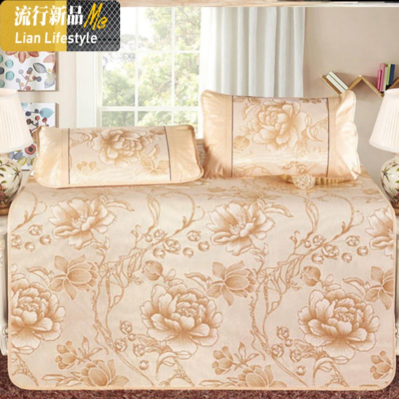 床笠凉席婴儿童宝宝床1单人床不冻人两用童席麻将席卡通垫枕儿童 三维工匠凉席/凉枕