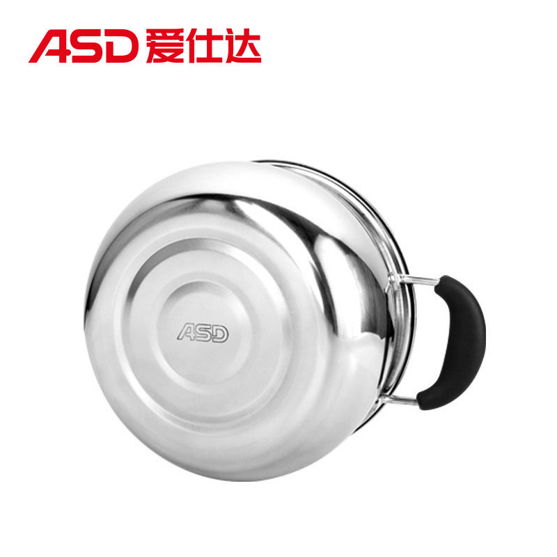 爱仕达(ASD)汤锅20CM双耳炖锅煮锅煲汤煮粥煮面小锅子 燃气电磁炉通用锅具WG1720
