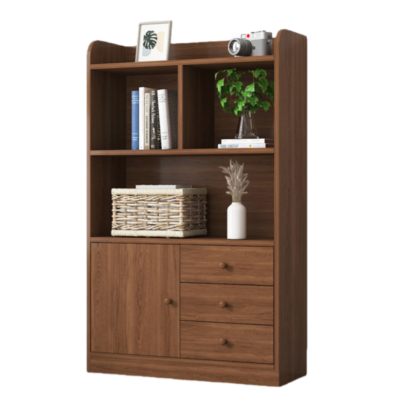 芙首泰木质书柜三层80*30*133cm台高清大图