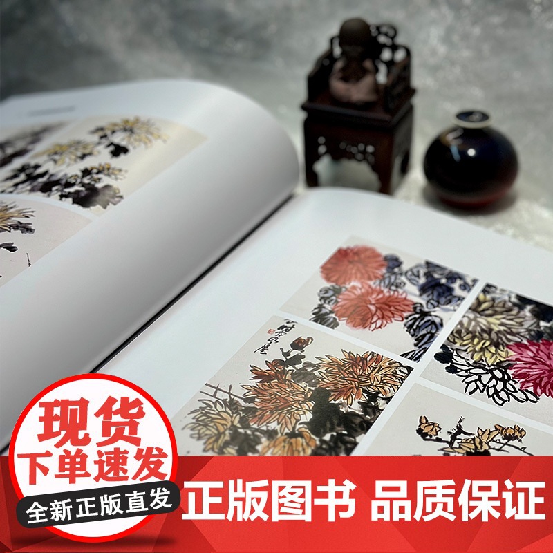 方楚雄教学示范.菊 国画技法 步骤详解 教学示范视频 国画好书 岭南美术出版社高清大图