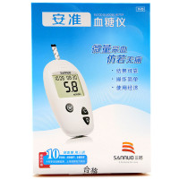 三诺SANNUO安准血糖仪 单机+50片试纸(含采血针)组合装 家用血糖测试仪器 手动调码