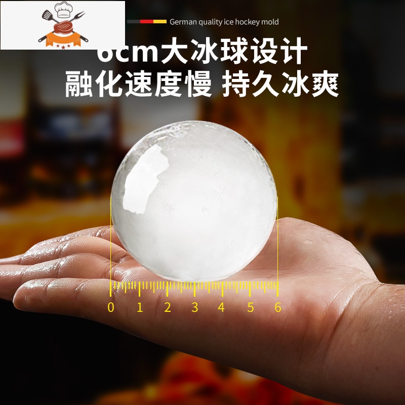 冰块模具威士忌圆形大冰球商用制冰盒家用食品级硅胶冰格器 敬平 大冰球[买二送一]高清大图
