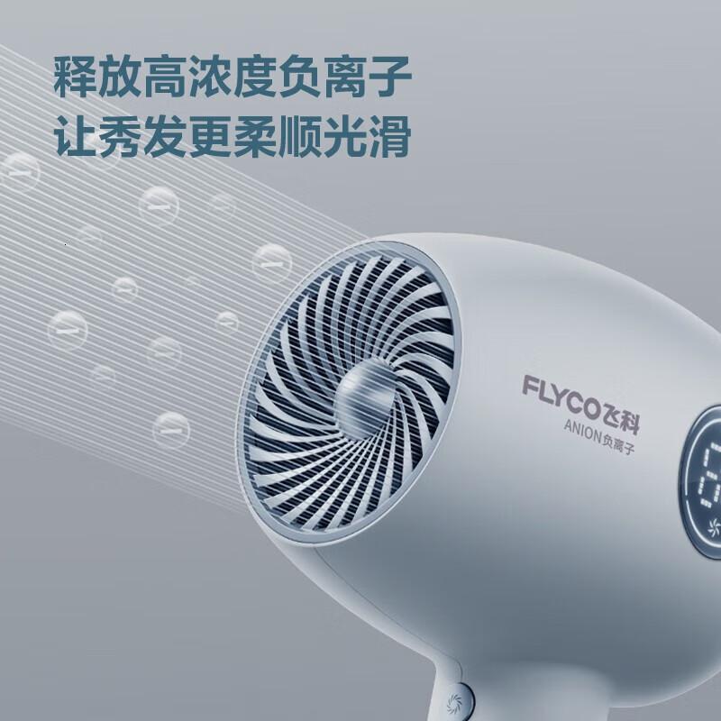 飞科(FLYCO)FH6366电吹风机负离子恒温护发家用冷热大风量快速干发吹风筒LED显示礼物高清大图