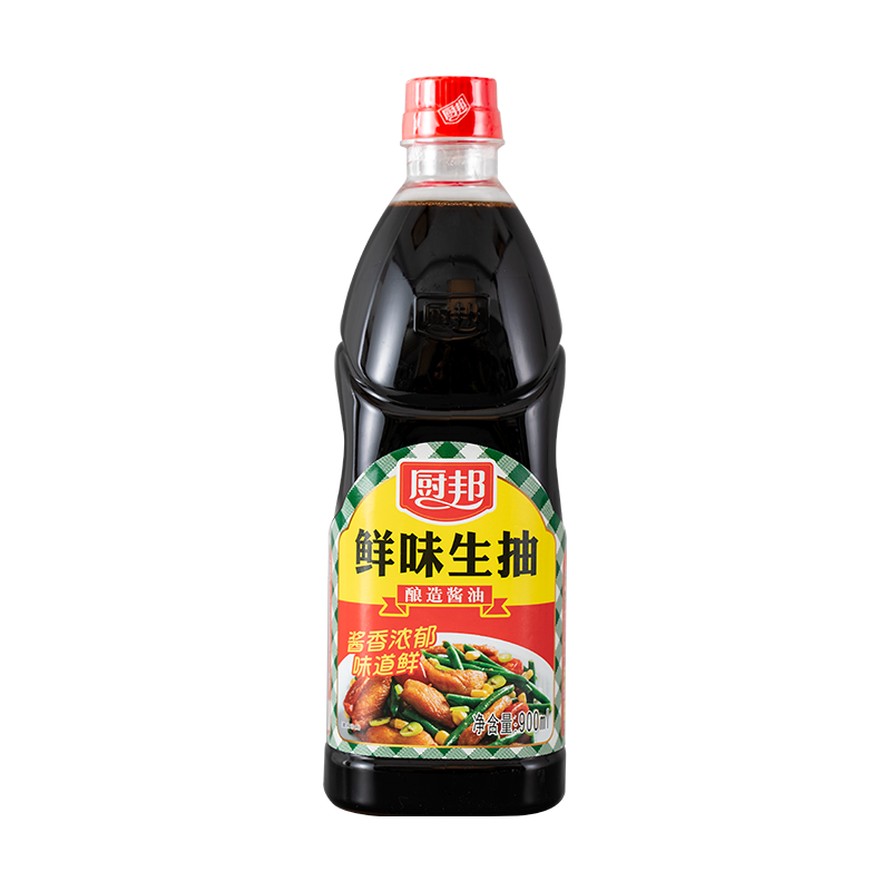 厨邦 900ml厨邦鲜味生抽 调味品 炒菜凉拌点蘸清蒸 方便拿取 随心控量