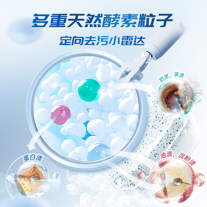 [共100颗]平衡点6合1MINI洗碗块400g*2袋除菌除重油污去腥净味快洗无残留