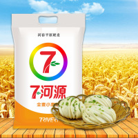 七河源 河套面粉 全麦小麦粉5kg 小麦粉 中筋粉 烘焙原料 通用