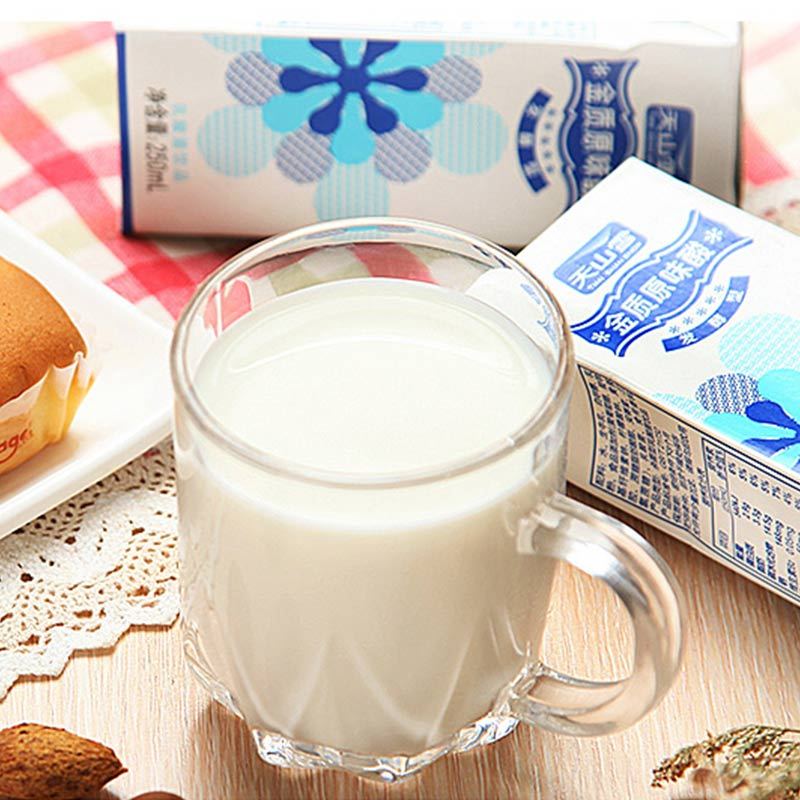 维维 天山雪苗条砖金质原味酸奶250ml*18盒箱装发酵乳酸菌酸奶饮品