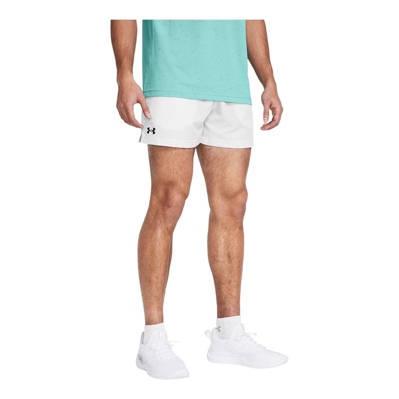 Under Armour安德玛运动短裤男速干舒适耐用轻便白色透气高清大图