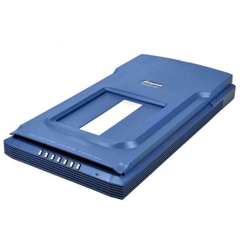 中晶(microtek)FileScan380 A4彩色平台扫描仪 内置35mm胶片适配器 平板式扫描仪 (蓝色)