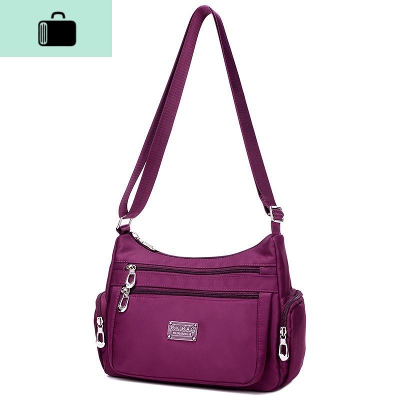 中老年人女士洋气斜挎包轻便防水50妈妈出单肩布包45斜背包60岁new