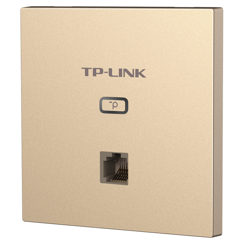 普联 TP-LINK AX1500双频千兆全屋WiFi6面板AP路由 POE供电AC管理 TL-XAP1502GI-PoE 薄款香槟金(方)易展版