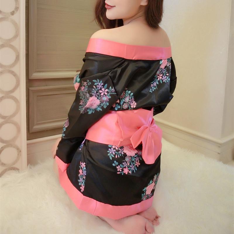 情趣内衣日式和服三点式透视装古典碎花情趣套装血滴子激情用品sm