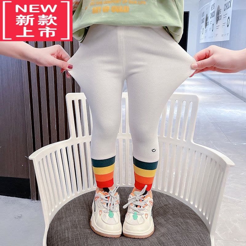 可莉允女童秋装新款宝宝洋气时髦春秋冬外穿百搭加绒加厚保暖长裤保暖裤图片