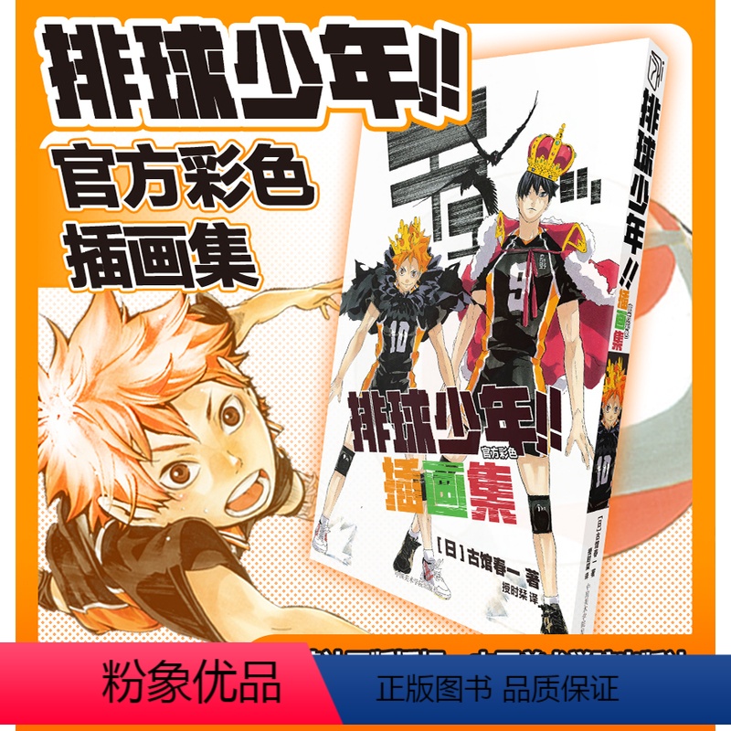 [正版] 排球少年全彩色插画集 简体中文 公式彩图插画集漫画 200张画稿 中国美术学院出版社 古馆春一高清大图