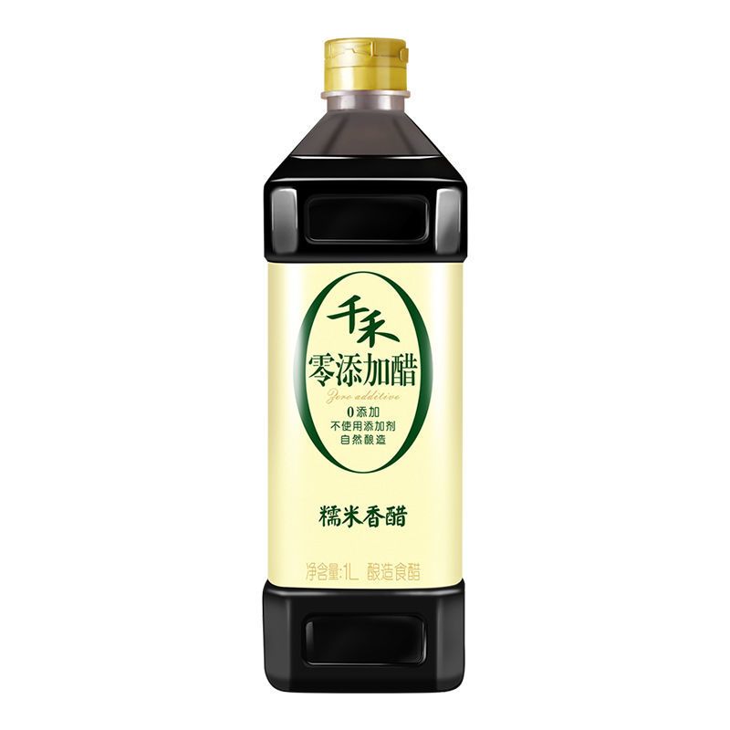 千禾零添加糯米香醋1L酿造糯米醋 炒菜凉拌饺子蘸料 家用官方直营 糯米香醋1L