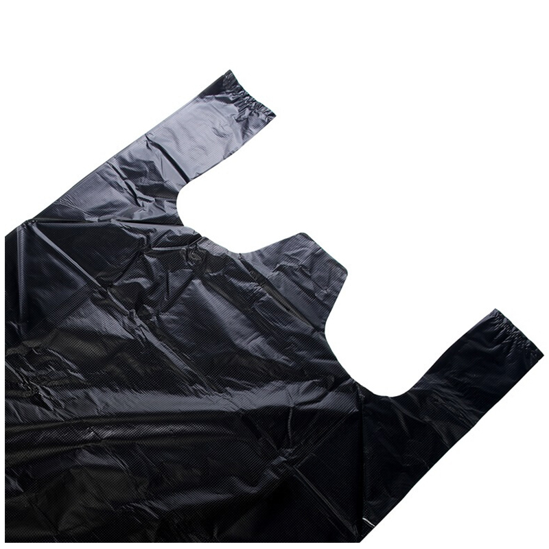 禧天龙 背心式垃圾袋 35只装小号垃圾桶袋清洁手提一次性黑色塑料袋高清大图