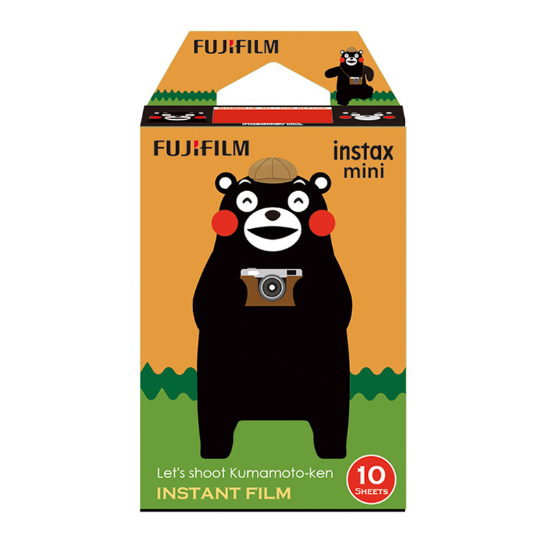 富士(FUJIFILM)INSTAX 拍立得相纸 mini7c/8/9/25/90/70通用花边快显胶片 熊本熊款10张