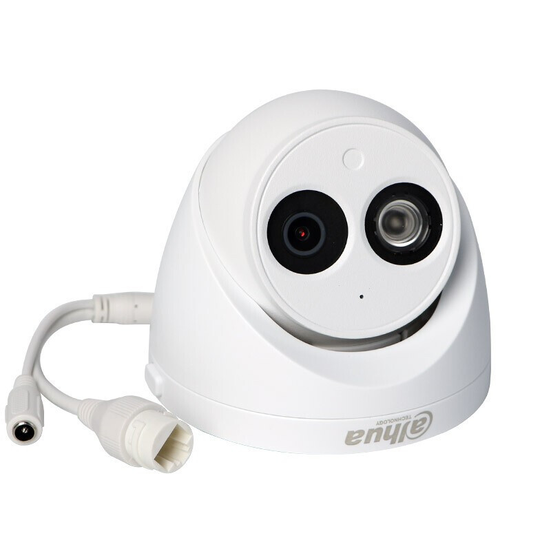 大华200万poe摄像头星光级夜视h265半球带录音摄像机dhipchdw2233ca