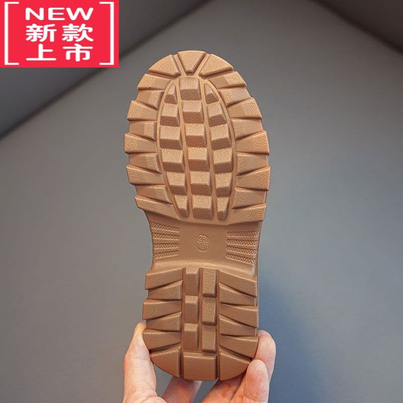 可莉允男童马丁靴加绒加厚冬季潮流短靴冬鞋棉鞋小中大童靴子童鞋秋冬款图片